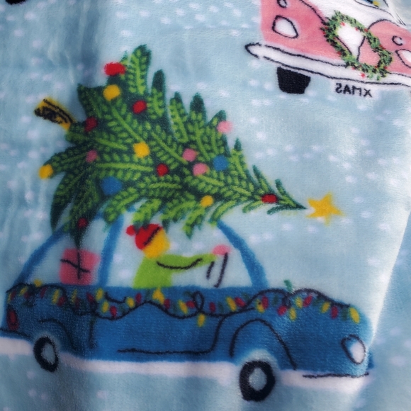 Volkswagen Holiday Throw Blanket-NWT - Picture 4 of 6